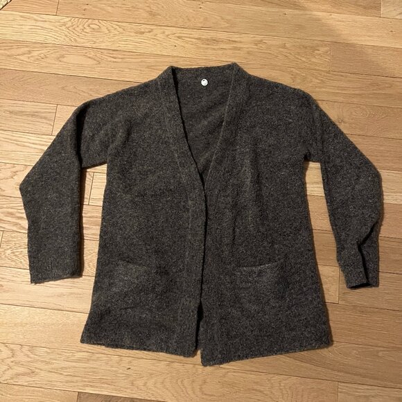 Dark Grey Margaret O Leary Cardigan Size Small - Picture 1 of 3